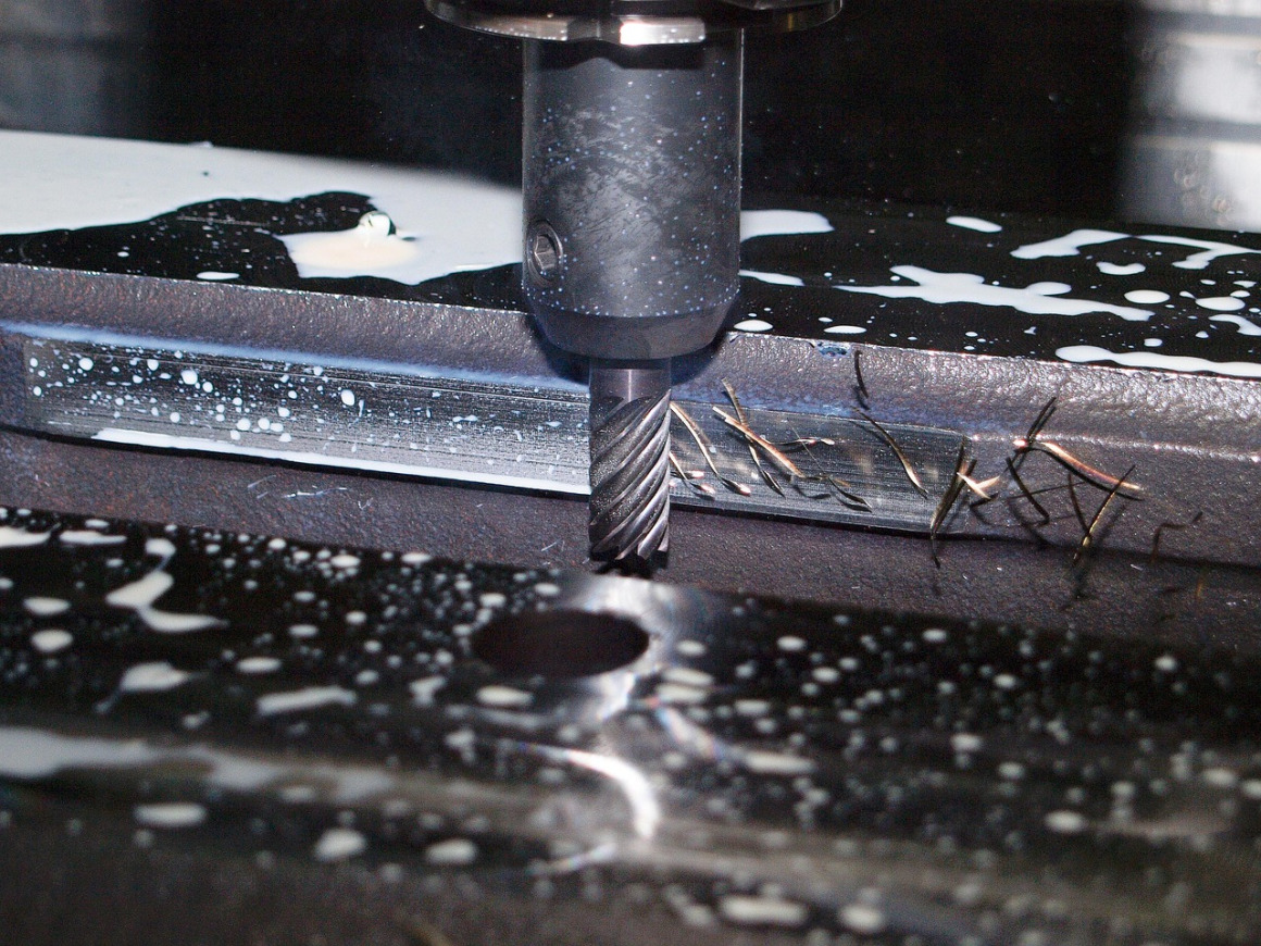 cnc milling tooling head closeup